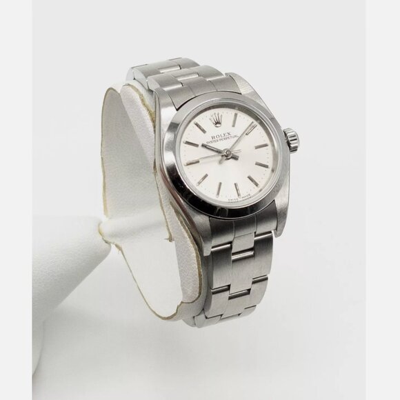 MINT LADIES ROLEX SILVER WITH PAPERS - Picture 3 of 5